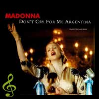 Сингл Don't Cry For Me Argentina